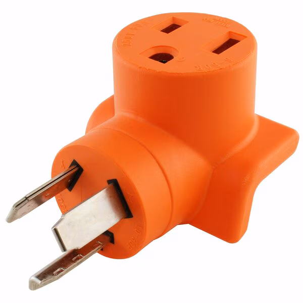 Plug Adapter, 6-50R, 10-30P, 6-50P, 10-30P, 0 ft., Orange